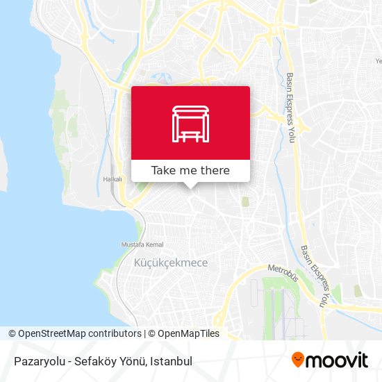 Pazaryolu - Sefaköy Yönü map