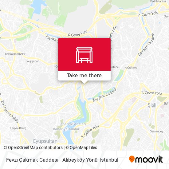 Fevzi Çakmak Caddesi - Alibeyköy Yönü map