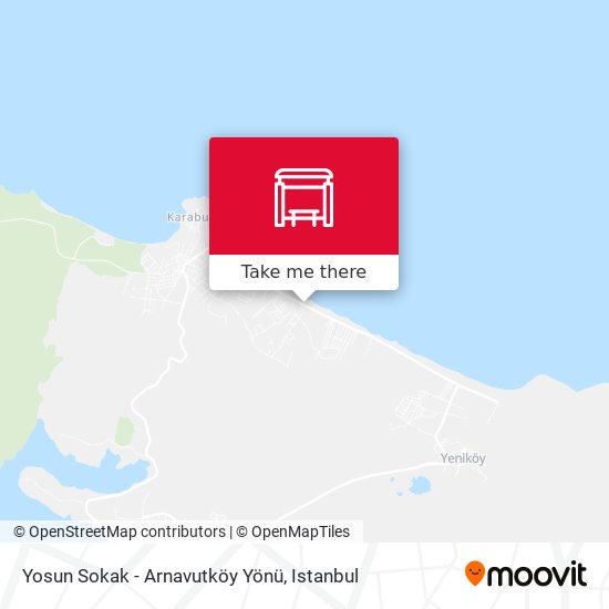 Yosun Sokak - Arnavutköy Yönü map