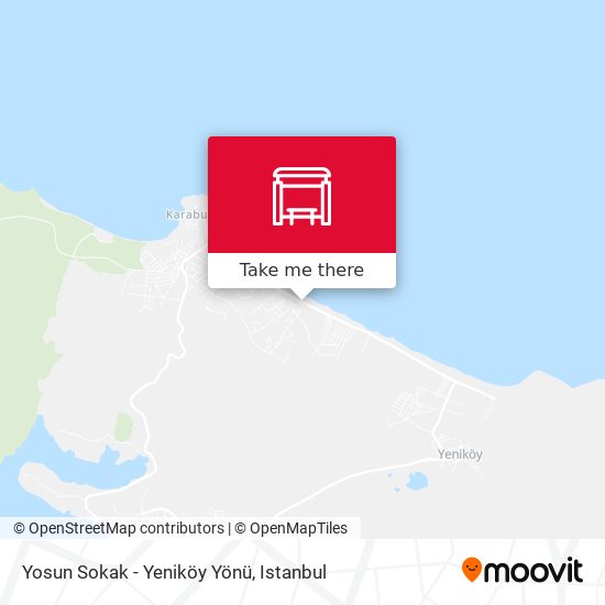 Yosun Sokak - Yeniköy Yönü map