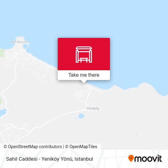 Sahil Caddesi - Yeniköy Yönü map