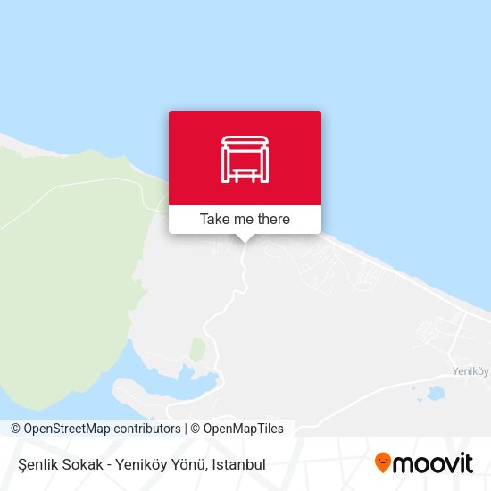 Şenlik Sokak - Yeniköy Yönü map