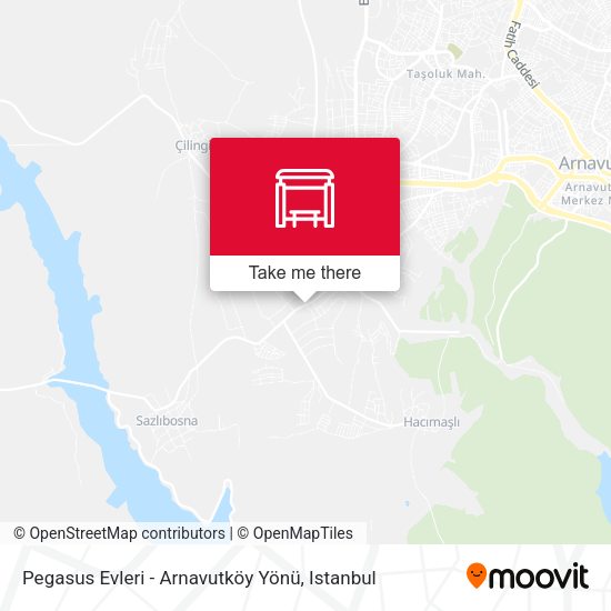 Pegasus Evleri - Arnavutköy Yönü map