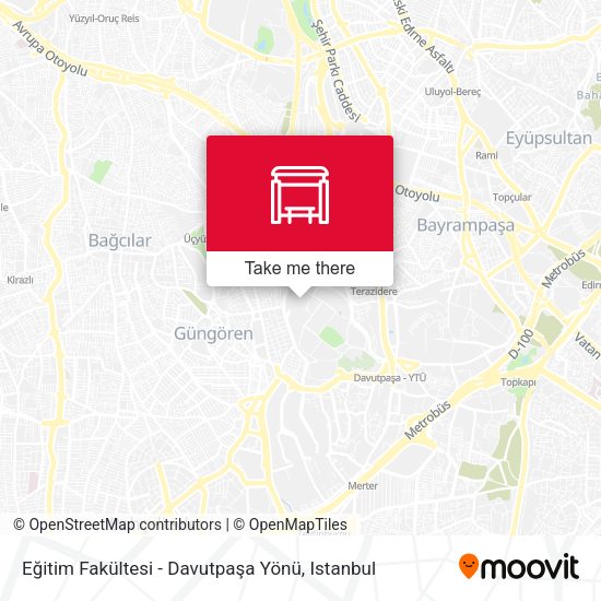 Eğitim Fakültesi - Davutpaşa Yönü map