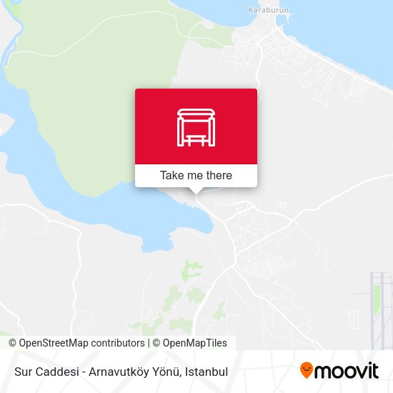 Sur Caddesi - Arnavutköy Yönü map