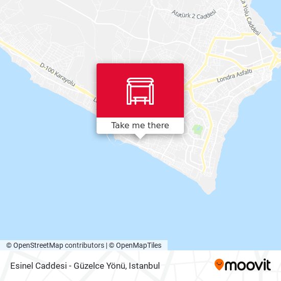Esinel Caddesi - Güzelce Yönü map