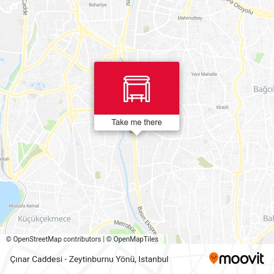 Çınar Caddesi - Zeytinburnu Yönü map