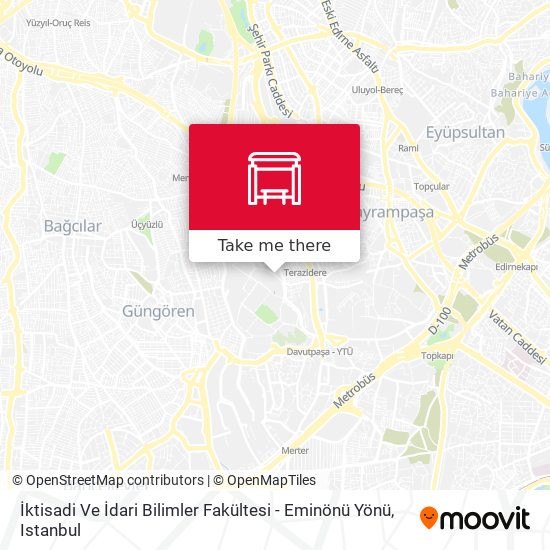 İktisadi Ve İdari Bilimler Fakültesi - Eminönü Yönü map