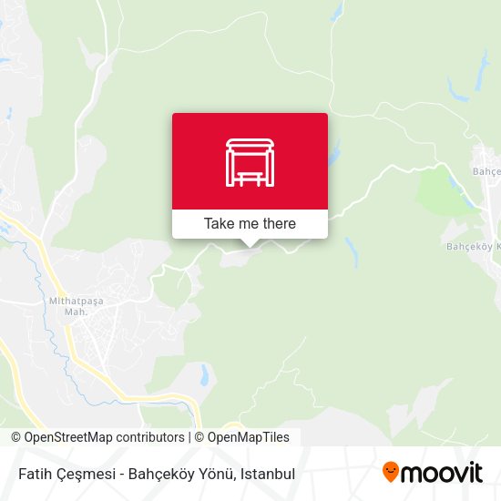 Fatih Çeşmesi - Bahçeköy Yönü map
