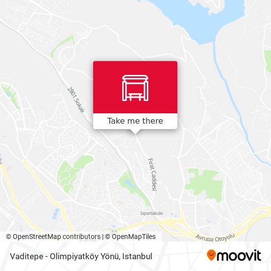 Vaditepe - Olimpiyatköy Yönü map
