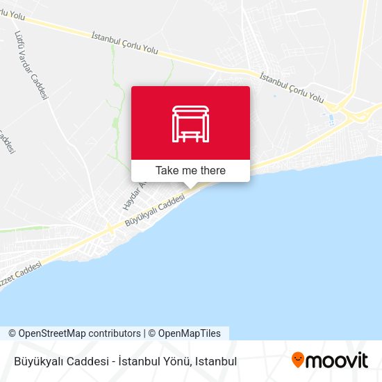 Büyükyalı Caddesi - İstanbul Yönü map