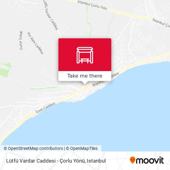 Lütfü Vardar Caddesi - Çorlu Yönü map
