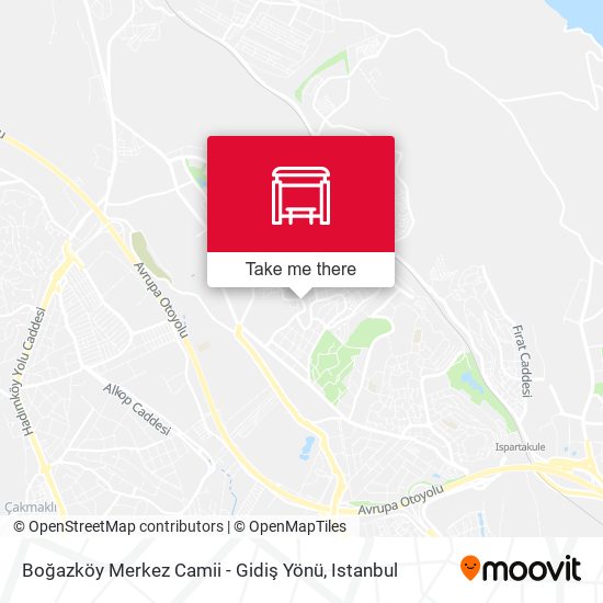 Boğazköy Merkez Camii - Gidiş Yönü map