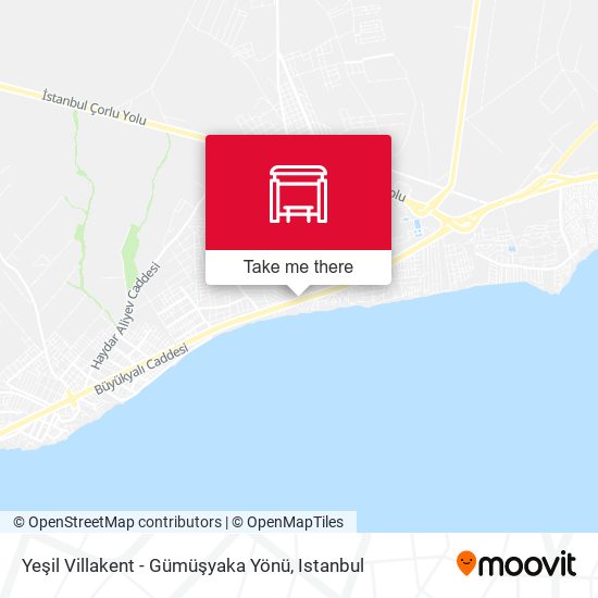 Yeşil Villakent - Gümüşyaka Yönü map