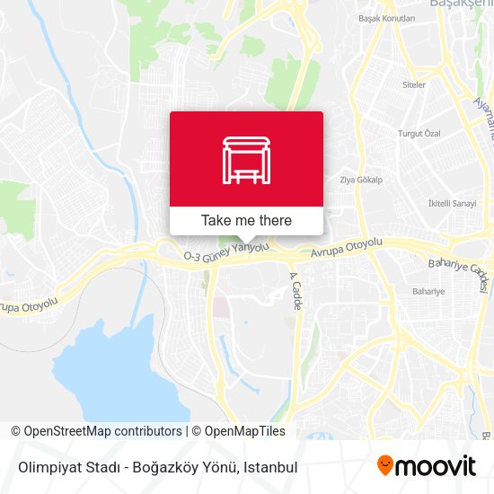 Olimpiyat Stadı - Boğazköy Yönü map