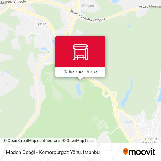 Maden Ocaği - Kemerburgaz Yönü map