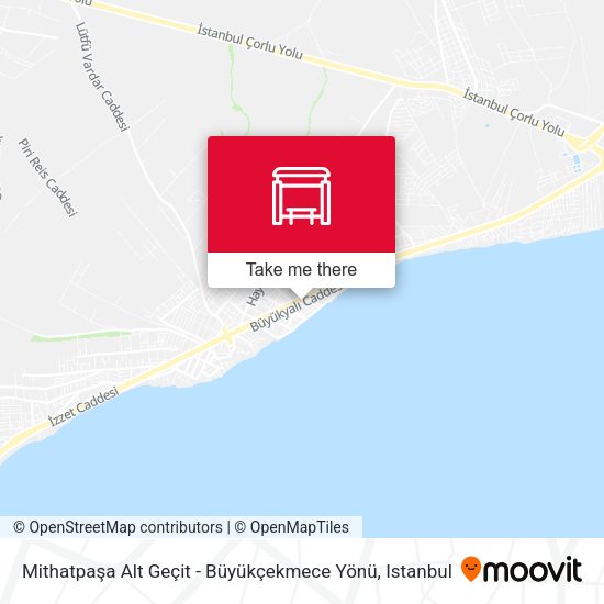 Mithatpaşa Alt Geçit - Büyükçekmece Yönü map