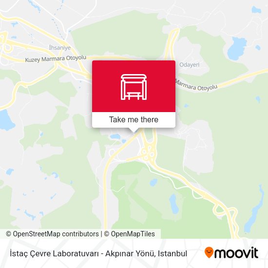 İstaç Çevre Laboratuvarı - Akpınar Yönü map