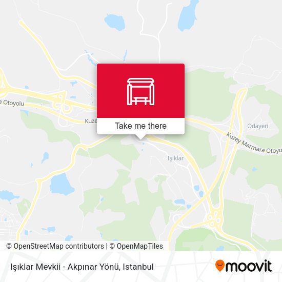 Işıklar Mevkii - Akpınar Yönü map