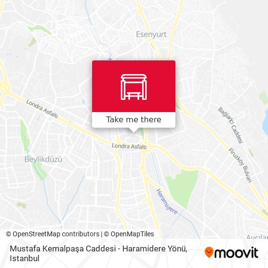 Mustafa Kemalpaşa Caddesi - Haramidere Yönü map