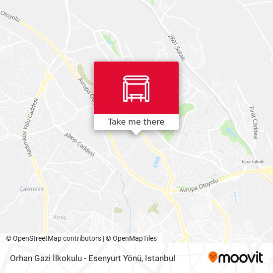 Orhan Gazi İlkokulu - Esenyurt Yönü map