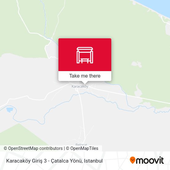 Karacaköy Giriş 3 - Çatalca Yönü map