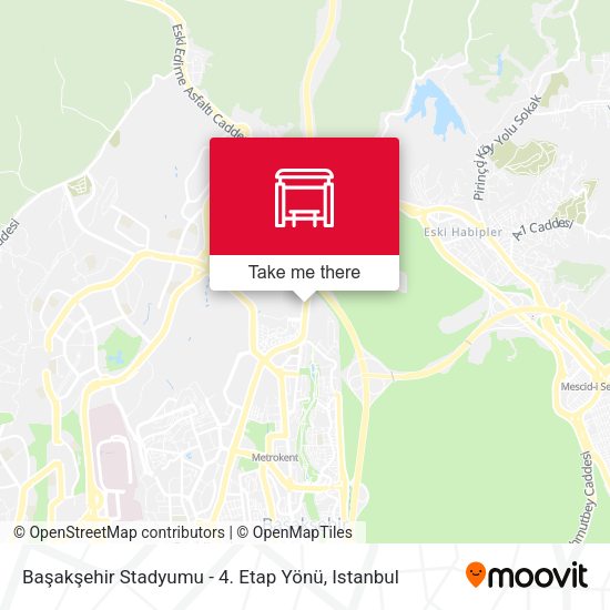Başakşehir Stadyumu - 4. Etap Yönü map