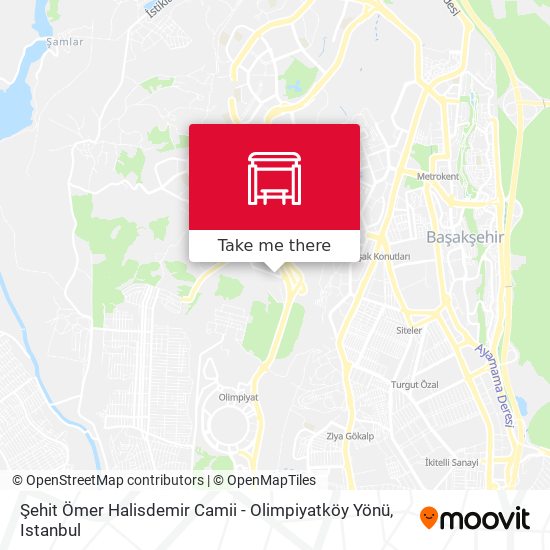 Şehit Ömer Halisdemir Camii - Olimpiyatköy Yönü map