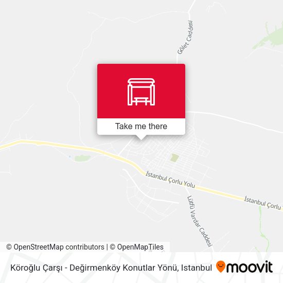 Köroğlu Çarşı - Değirmenköy Konutlar Yönü map