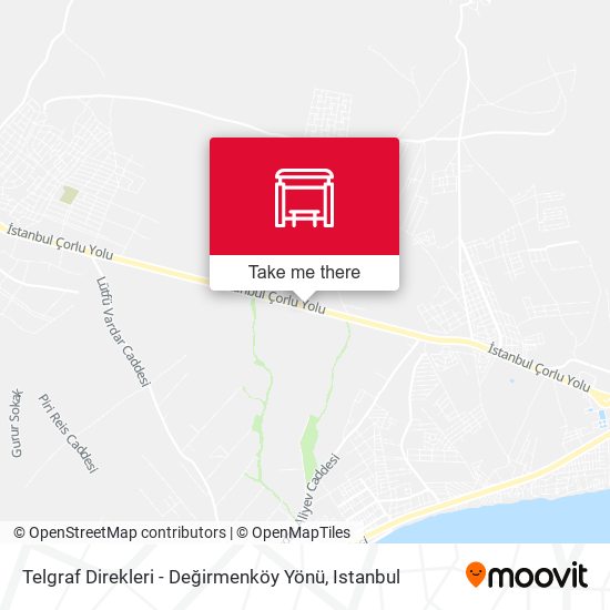 Telgraf Direkleri - Değirmenköy Yönü map