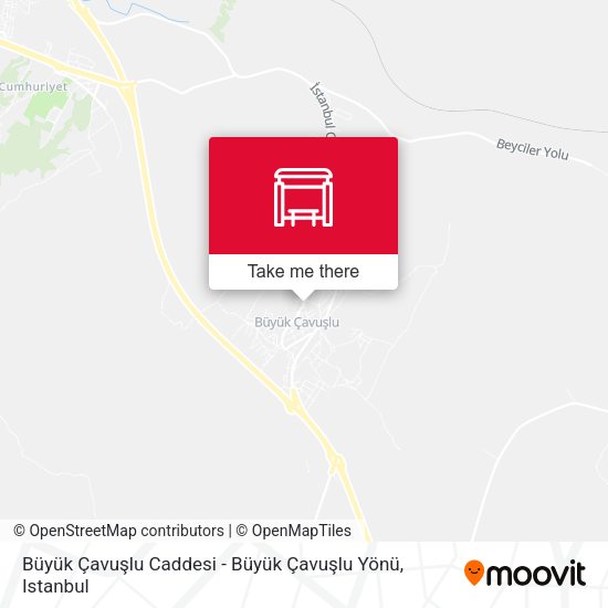 Büyük Çavuşlu Caddesi - Büyük Çavuşlu Yönü map