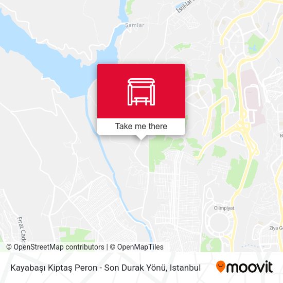 Kayabaşı Kiptaş Peron - Son Durak Yönü map