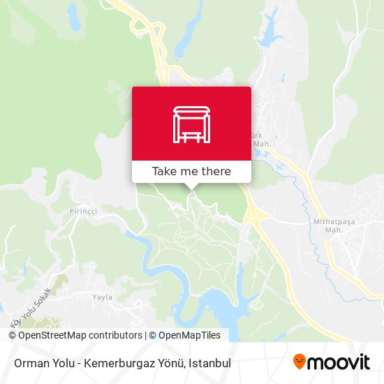 Orman Yolu - Kemerburgaz Yönü map