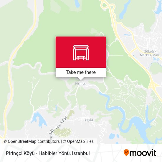 Pirinççi Köyü - Habibler Yönü map