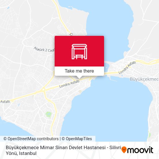 Büyükçekmece Mimar Sinan Devlet Hastanesi - Silivri Yönü map