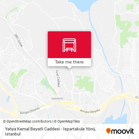 Yahya Kemal Beyatli Caddesi - Ispartakule Yönü map