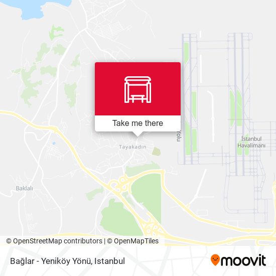 Bağlar - Yeniköy Yönü map