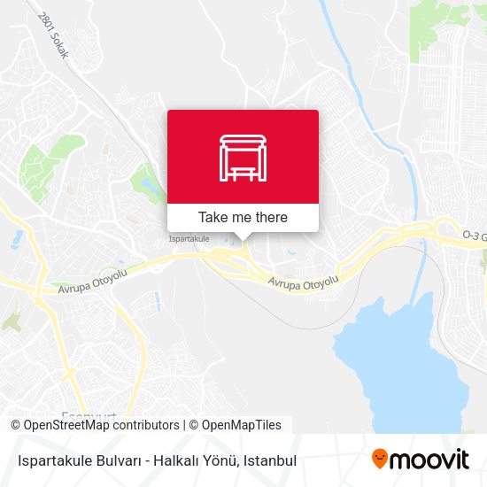 Ispartakule Bulvarı - Halkalı Yönü map