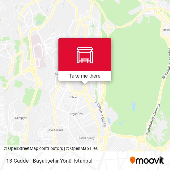 13.Cadde - Başakşehir Yönü map