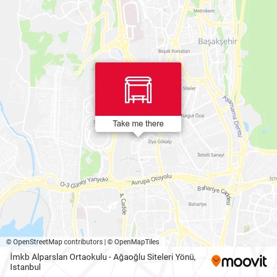 İmkb Alparslan Ortaokulu - Ağaoğlu Siteleri Yönü map