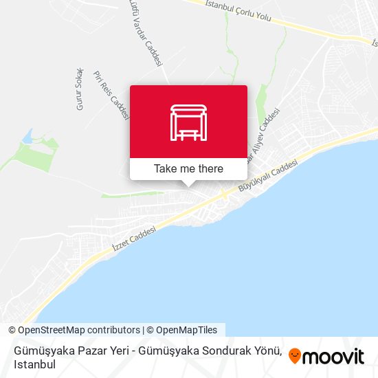 Gümüşyaka Pazar Yeri - Gümüşyaka Sondurak Yönü map
