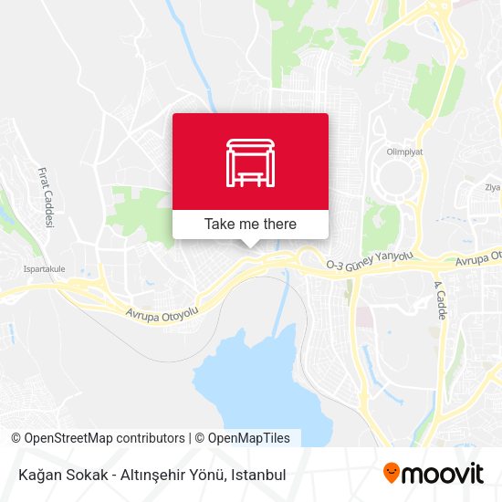 Kağan Sokak - Altınşehir Yönü map
