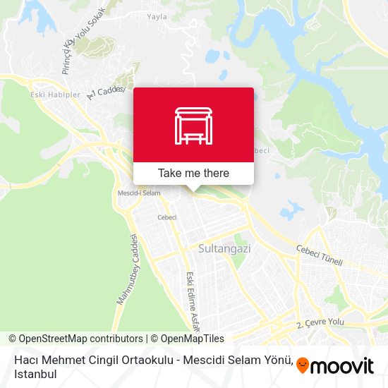 Hacı Mehmet Cingil Ortaokulu - Mescidi Selam Yönü map