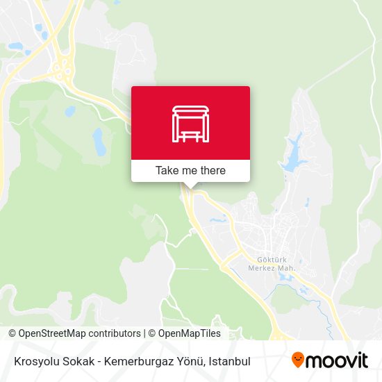 Krosyolu Sokak - Kemerburgaz Yönü map