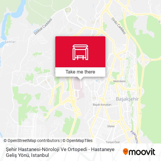 Şehir Hastanesi-Nöroloji Ve Ortopedi - Hastaneye Geliş Yönü map