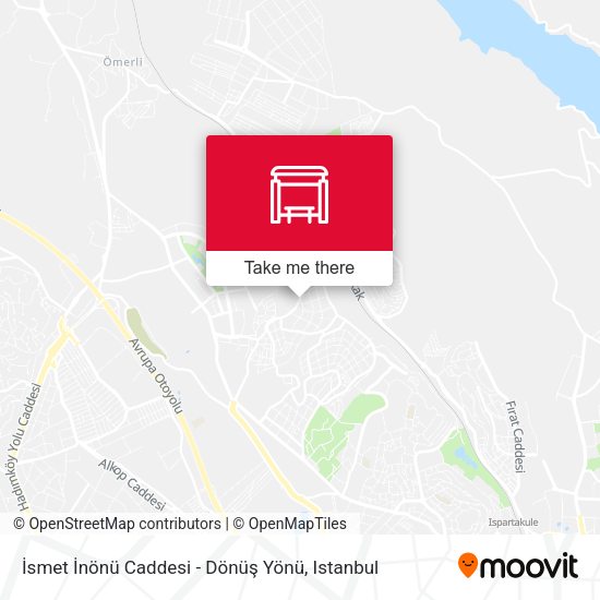 İsmet İnönü Caddesi - Dönüş Yönü map