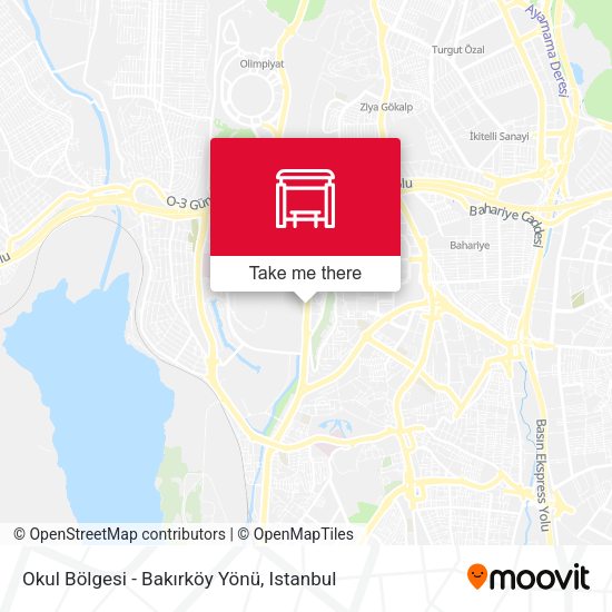 Okul Bölgesi - Bakırköy Yönü map