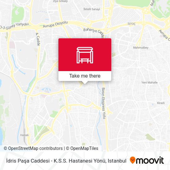 İdris Paşa Caddesi - K.S.S. Hastanesi Yönü map