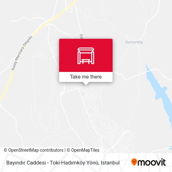 Bayındır Caddesi - Toki-Hadımköy Yönü map