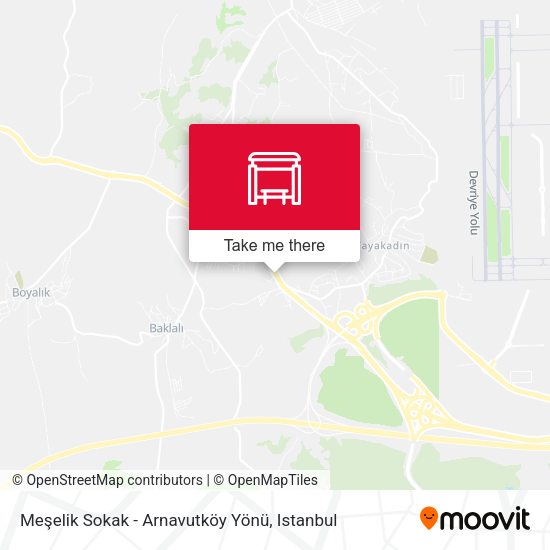 Meşelik Sokak - Arnavutköy Yönü map